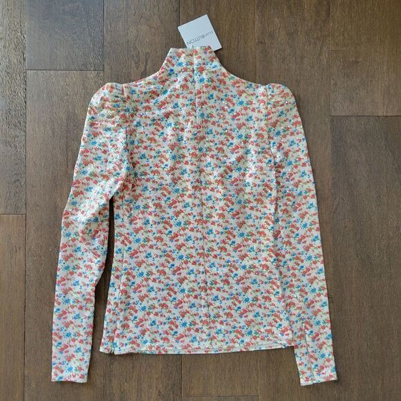 PushBUTTON Sequin Flower Turtleneck size S 4 6 - Picture 13 of 13